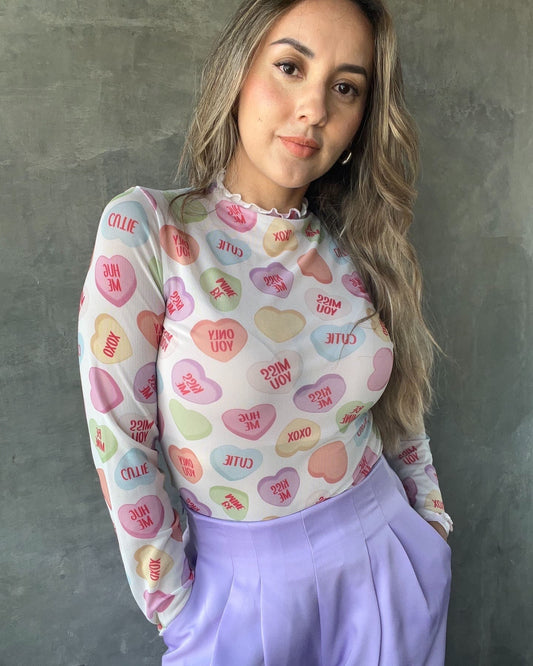 Top MESH hugs and kisses