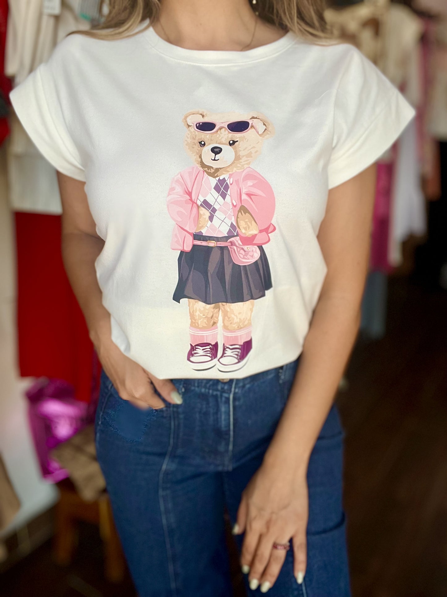 Playera Osita Rosa