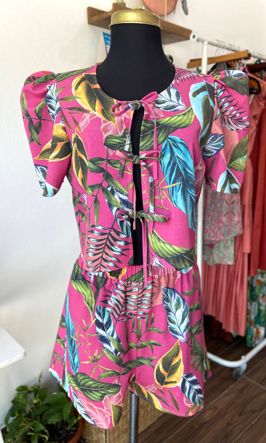 Short Sofi LINO rosa