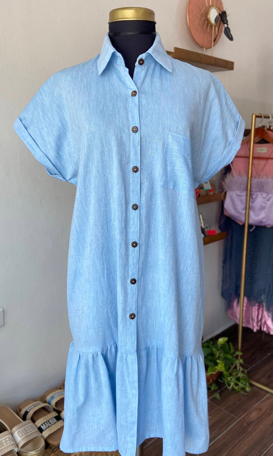 Vestido Camisero Mar