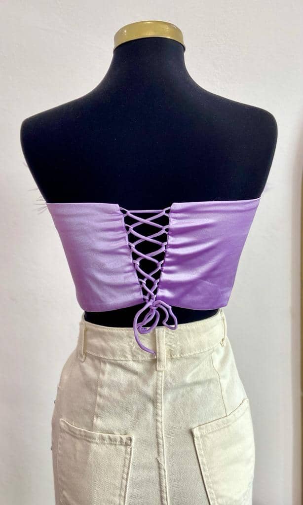 Top Plumas Lila MILA