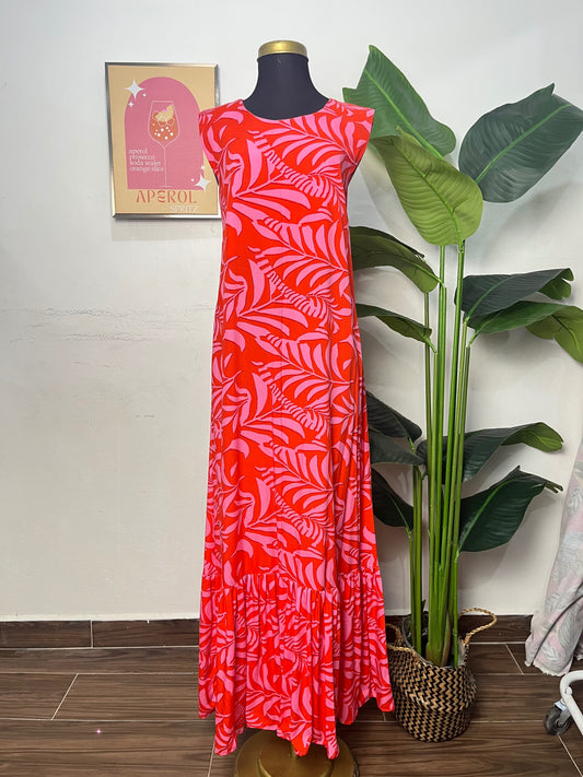 Vestido Boho Chic Rayón –2XL